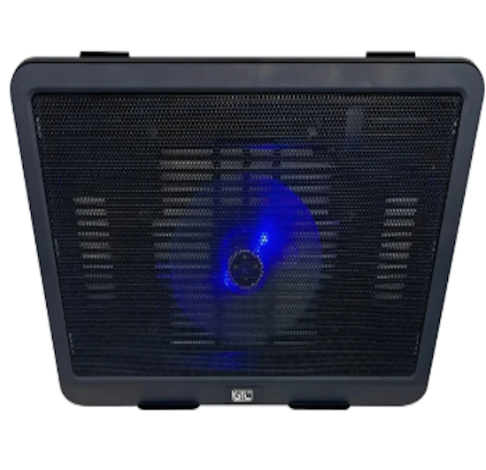 COOLING PAD PARA NOTEBOOK CPG-013 17" - 1500RMP - REJILLA METÁLICA SUPERIOR - COOLER 14CM, PUERTO USB Y LED AZUL - Imagen 2