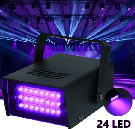 FLASH ESTROBOSCÓPICO DE LEDS, VERDE O ROJO (SEGÚN STOCK) PARA ANIMAR PEQUEÑAS FIESTAS CON REGULACIÓN DE VELOCIDAD - Imagen 4