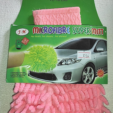MANOPLA DE LIMPIEZA DE MICROFIBRA, UN LADO LISO Y UN LADO CON ATRAPAPOLVO IDEAL PARA COMPONENTES DELICADOS