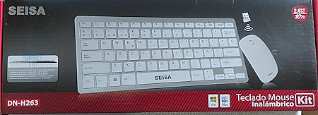 TECLADO INALÁMBRICO CON MOUSE (KIT) SEISA DN-H263 ANTIDERRAME - CONEXIÓN INTELIGENTE - - Imagen 5