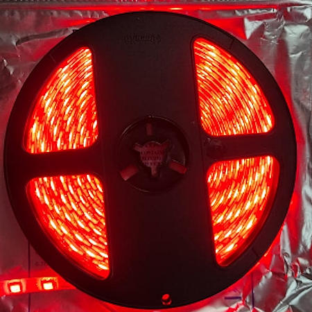 TIRA DE LED SILICONADA COLOR ROJO DE 5 METROS 5050 MODELO S5050DJ-60R