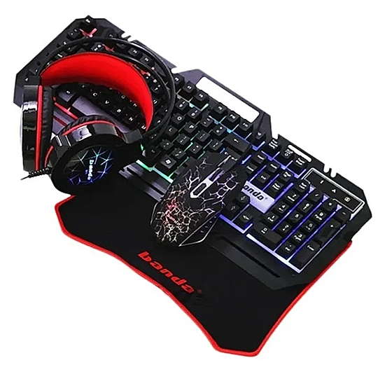 TECLADO Y MOUSE USB CON AURICULAR Y PAD DE MOUSE SEISA DNG-11 KIT GAMER - Imagen 9