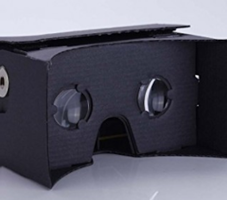VRB 3D CARDBOARD PARA ARMAR LENTE DE REALIDAD VIRTUAL CON LENTES ACRÍLICOS BICONVEXOS Y CORREA ELÁSTICA