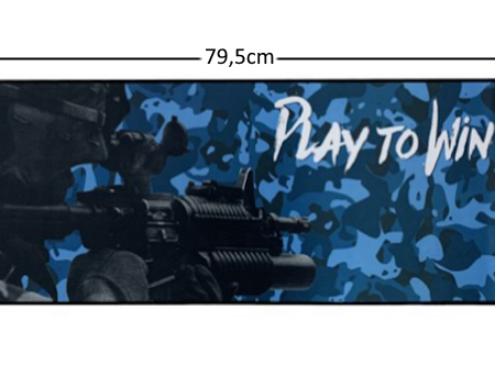 MOUSE PAD GAMER GTC PLAY TO WIN 013 MEDIDAS 795X300X3MM