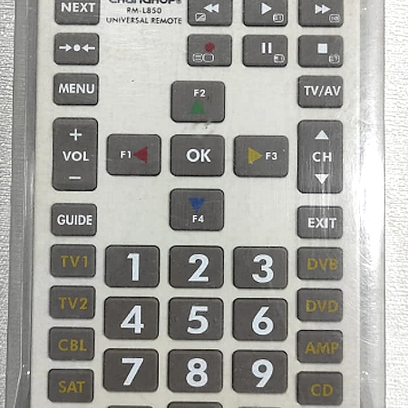 CONTROL REMOTO UNIVERSAL PARA TV Y OTROS DISPOSITIVOS CHUNGHOP RM-L850 MODELO JUMBO CON COPIA DE FUNCIONES