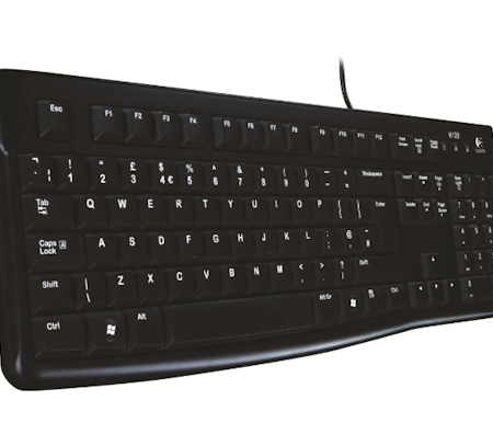 TECLADO LOGITECH K120 TAMAÑO COMPLETO DISTRIBUCIÓN ESPAÑOL