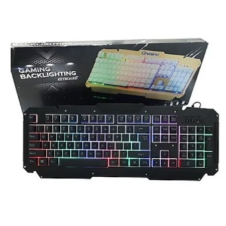 TECLADO GAMER , SUPERFICIE METÁLICA - RETROILUMINADO - USB M500-S