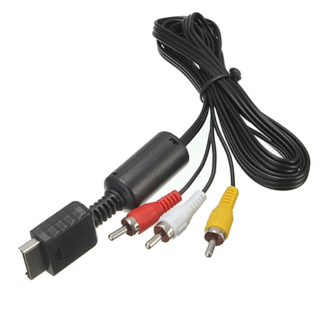 CABLE AV PARA PS1/PS2/PS3 DE 1.8M LADO A:CONEXIÓN MULTIPUERTO SONY, LADO B RCA ROJO-BLANCO-AMARILLO (AUDIO Y VIDEO)