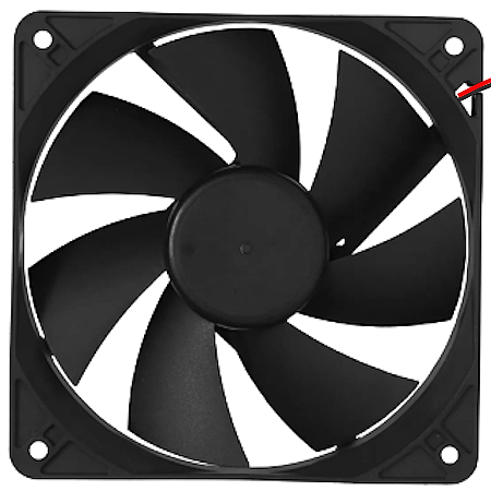 COOLER NM-12025 NETMARK DE 12CM - DIRECTO 12V - 2 CABLES.