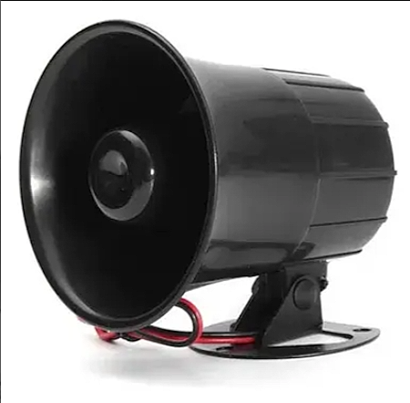 SIRENA DE ALTA POTENCIA, 6 TONOS SECUENCIALES. ALIMENTACIÓN 12V - 20 WATTS