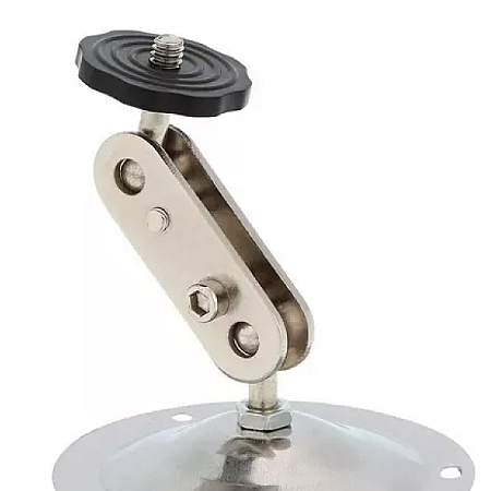 SOPORTE PARA CÁMARA DE SEGURIDAD XM-302 . METÁLICO, ARTICULADO DE MOVIMIENTO UNIVERSAL, INCLUYE MINI LLAVE ALLEN DE AJUSTE Y TARUGOS CON TORNILLOS