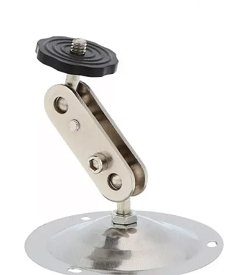 SOPORTE PARA CÁMARA DE SEGURIDAD XM-302 . METÁLICO, ARTICULADO DE MOVIMIENTO UNIVERSAL, INCLUYE MINI LLAVE ALLEN DE AJUSTE Y TARUGOS CON TORNILLOS